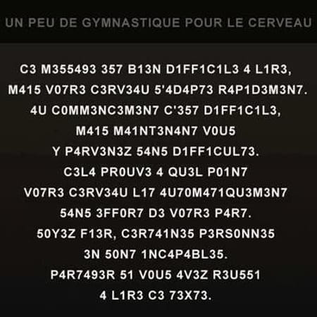 Un peu de gymnastique pour cerveau 62659007